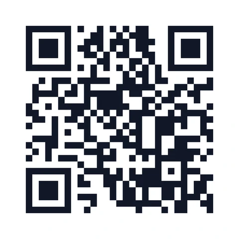 Plain black-and-white static QR code. A real, scannable example